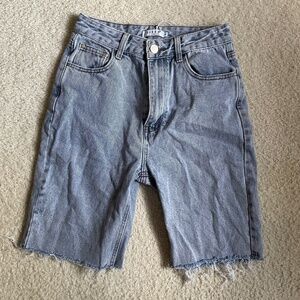 DISSH Denim Light blue frayed denim shorts Size US 4